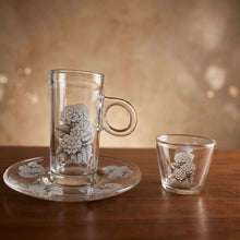 طقم استكانة وفنجان 18قطعة Diva Lady