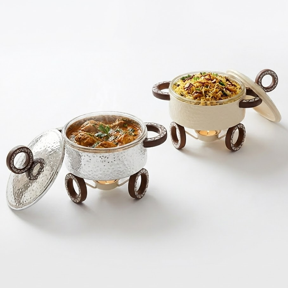 سخان طعام زجاجي دائري صغير 0.5 لتر