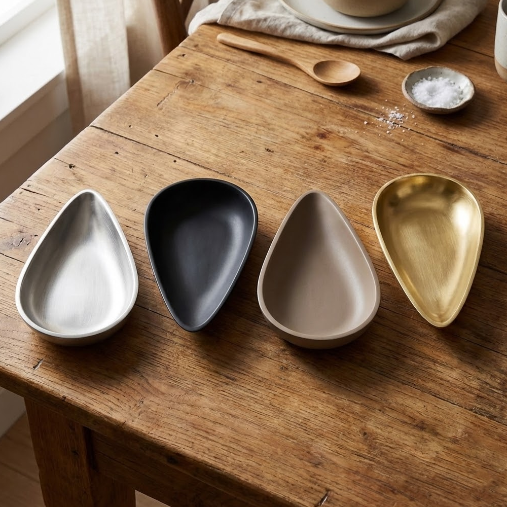 وعاء تقديم صغير بتصميم عصري بالوان متعددة