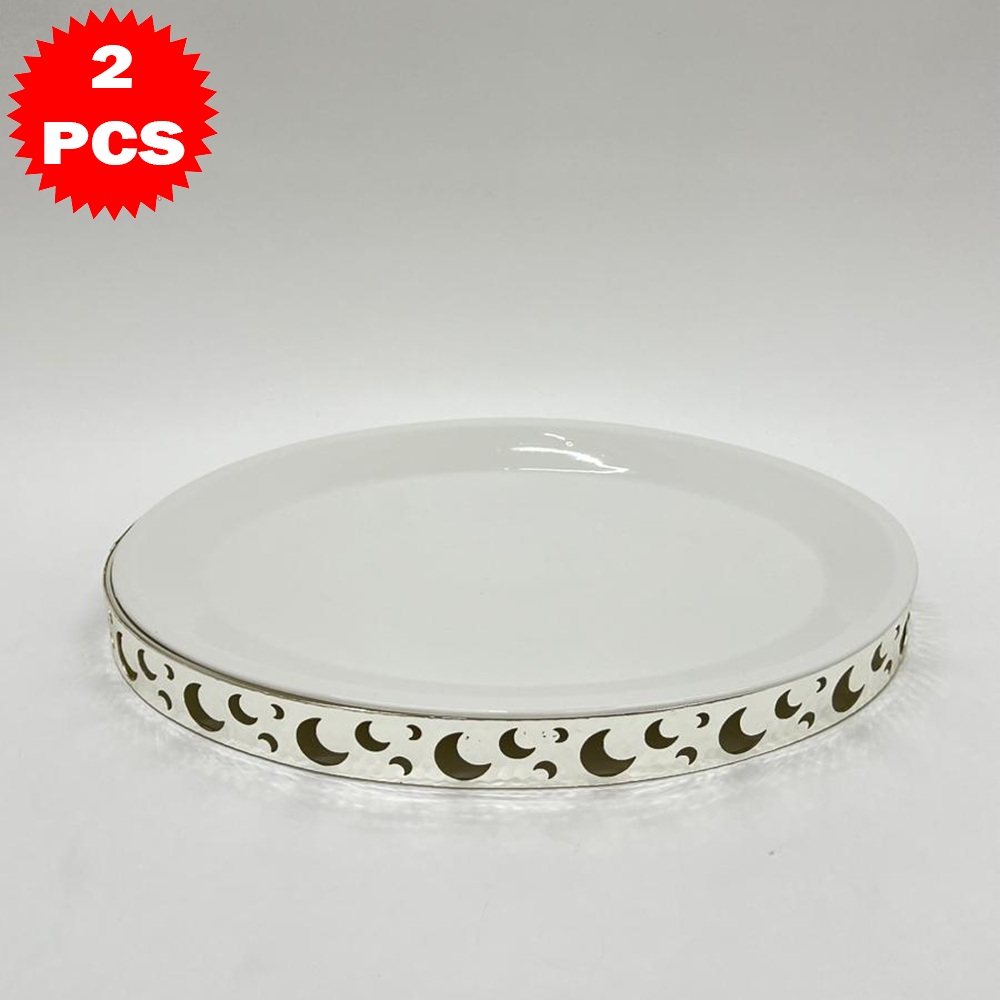 47x35 طبق تقديم كبير مع حامل معدني