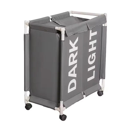 سلة غسيل مزدوجة الأقسام