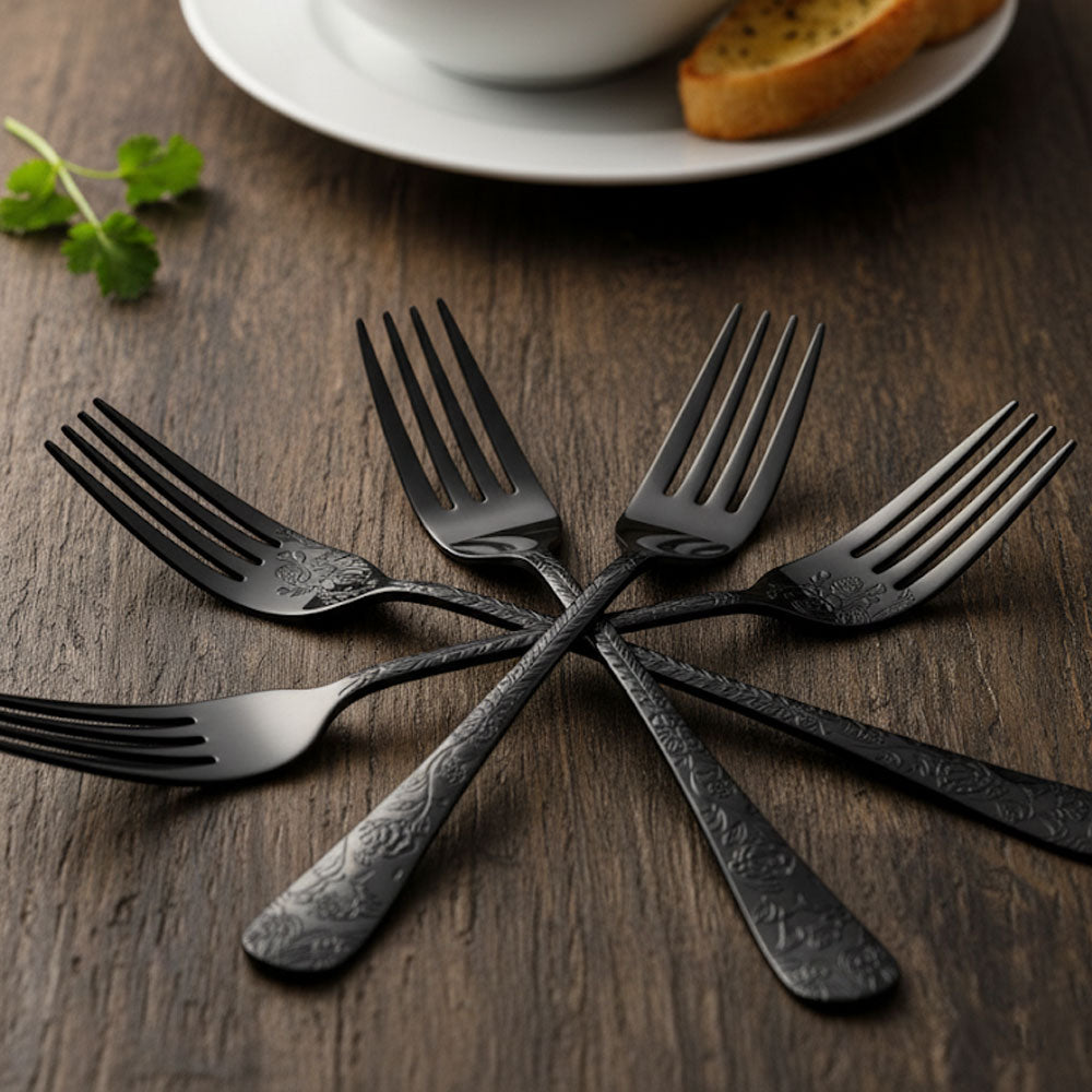 شوكة مائدة مزركشة فاخرة