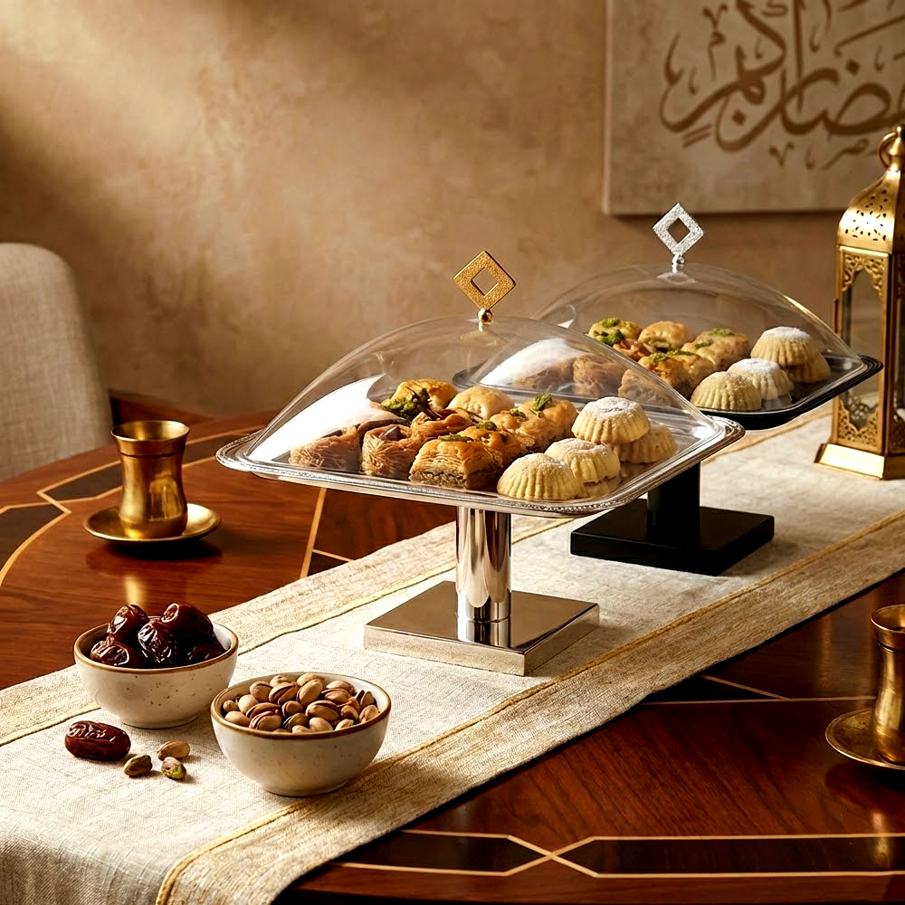 طبق تقديم كيك بغطاء كبير Diva Lady