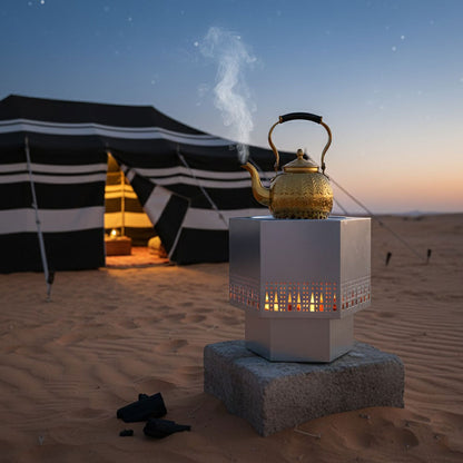 دوة و شواية معدنية سداسي الشكل