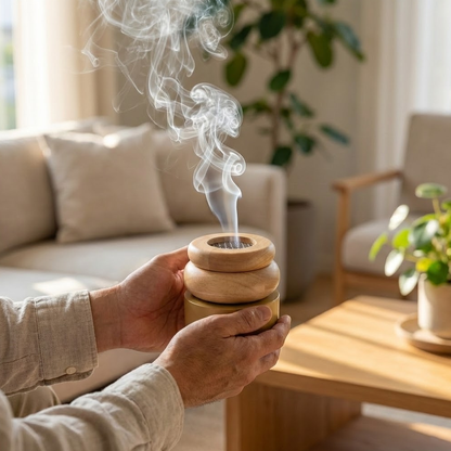 مبخر بتصميم خشبي
