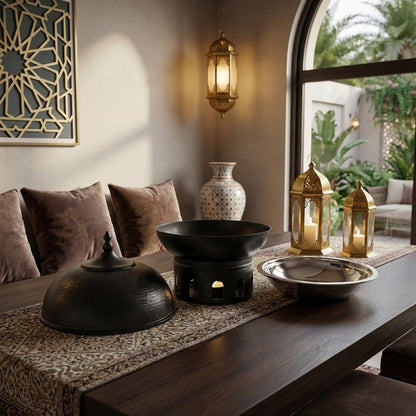 سخان طعام على شكل قبة سعة 7 لترات مع غطاء