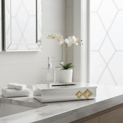 علبة مناديل معدن فاخرة