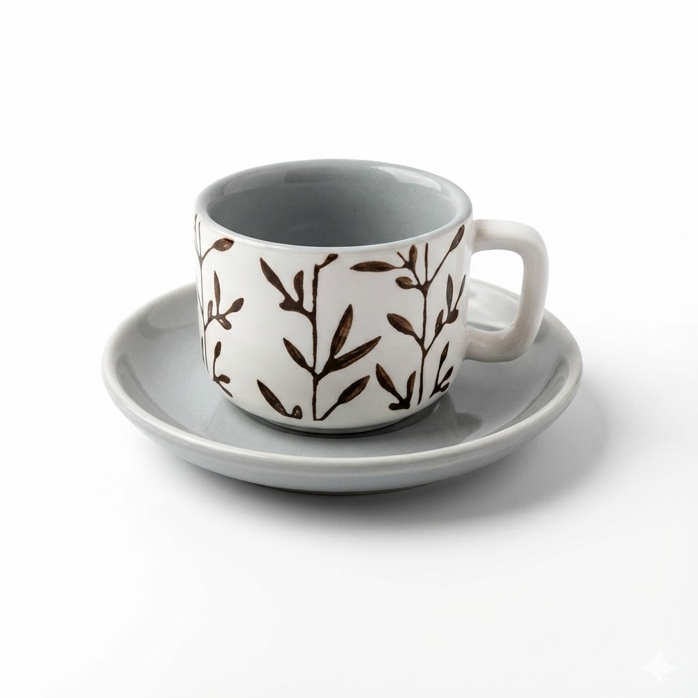 طقم فناجين وصحون قهوة 12 قطعة Diva Lady