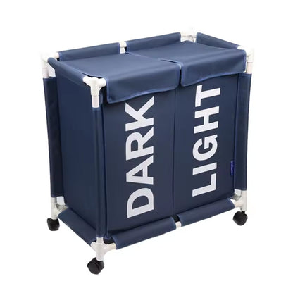 سلة غسيل مزدوجة الأقسام