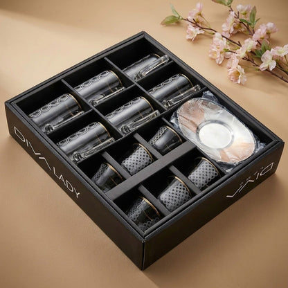 طقم استكانة وفنجان 18قطعة