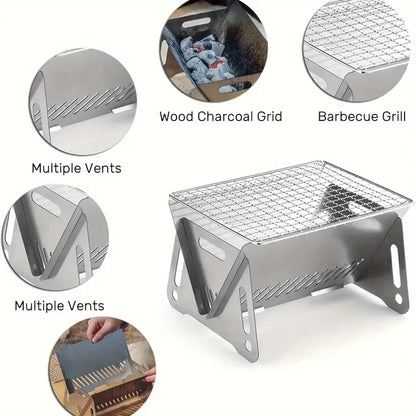 شواية فحم محمولة صغيرة