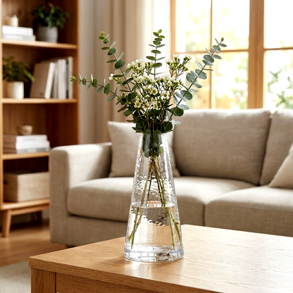 مزهرية زهور زجاجية