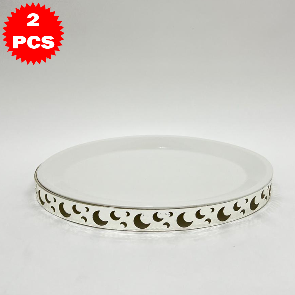 47x35 طبق تقديم كبير مع حامل معدني