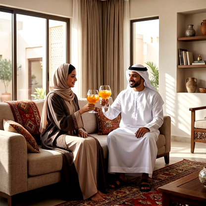 طقم كؤوس زجاج شفاف