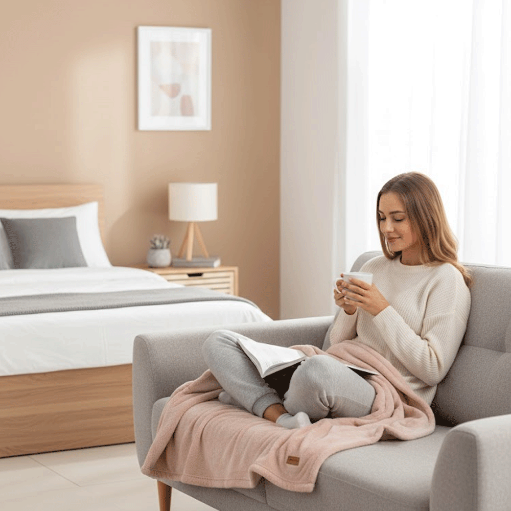 بطانية قطيفة ناعمة فاخرة وردي