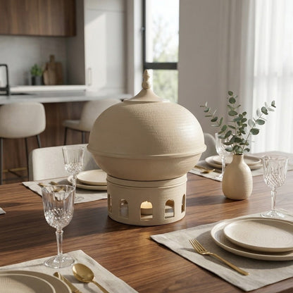 سخان طعام على شكل قبة سعة 7 لترات مع غطاء