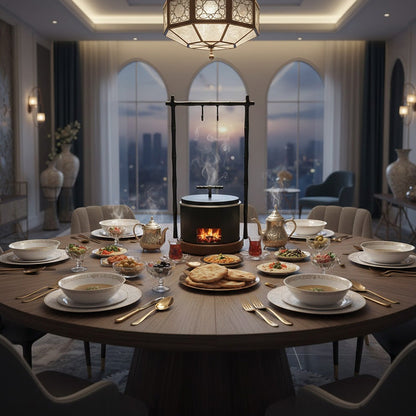 سخان طعام معلق سعة 3 لترات مع حامل