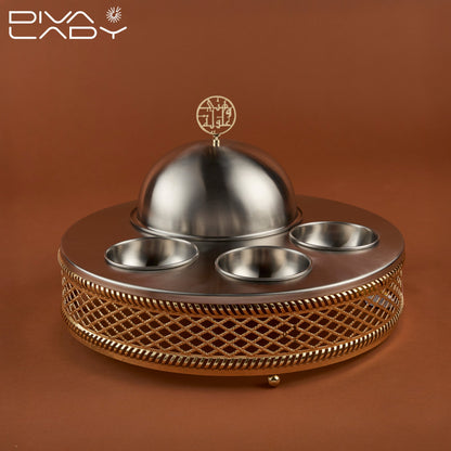 ماعون تقديم تمر و 3 بوادى