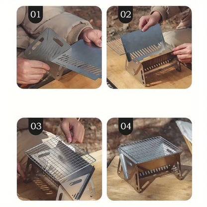 شواية فحم محمولة صغيرة