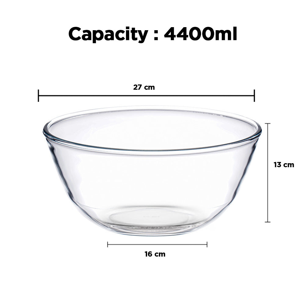 وعاء زجاجي كبير
