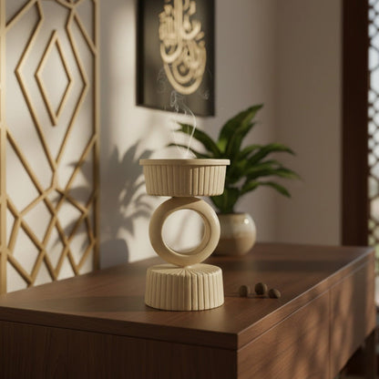 مبخرة من الفولاذ المنحوت