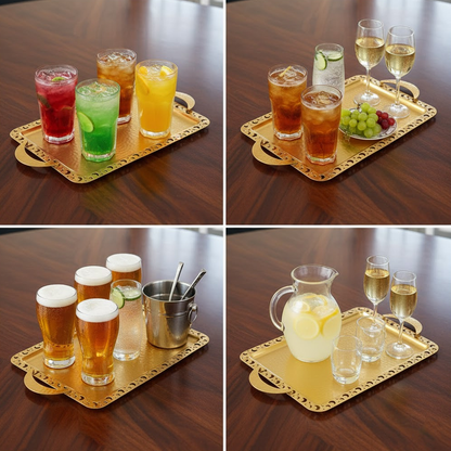 طقم صواني تقديم بنقشة الهلال 3 قطع