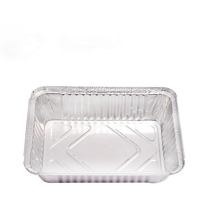 مجموعة علب طعام من رقائق الألومنيوم مع أغطية