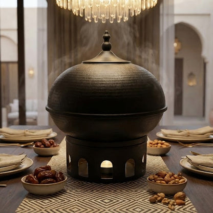 سخان طعام على شكل قبة سعة 7 لترات مع غطاء