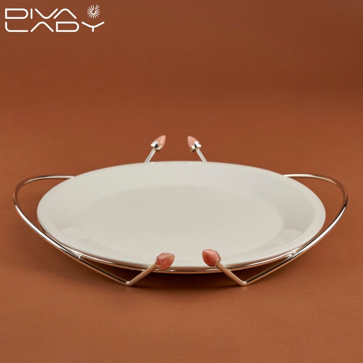 Large porcelain serving plate