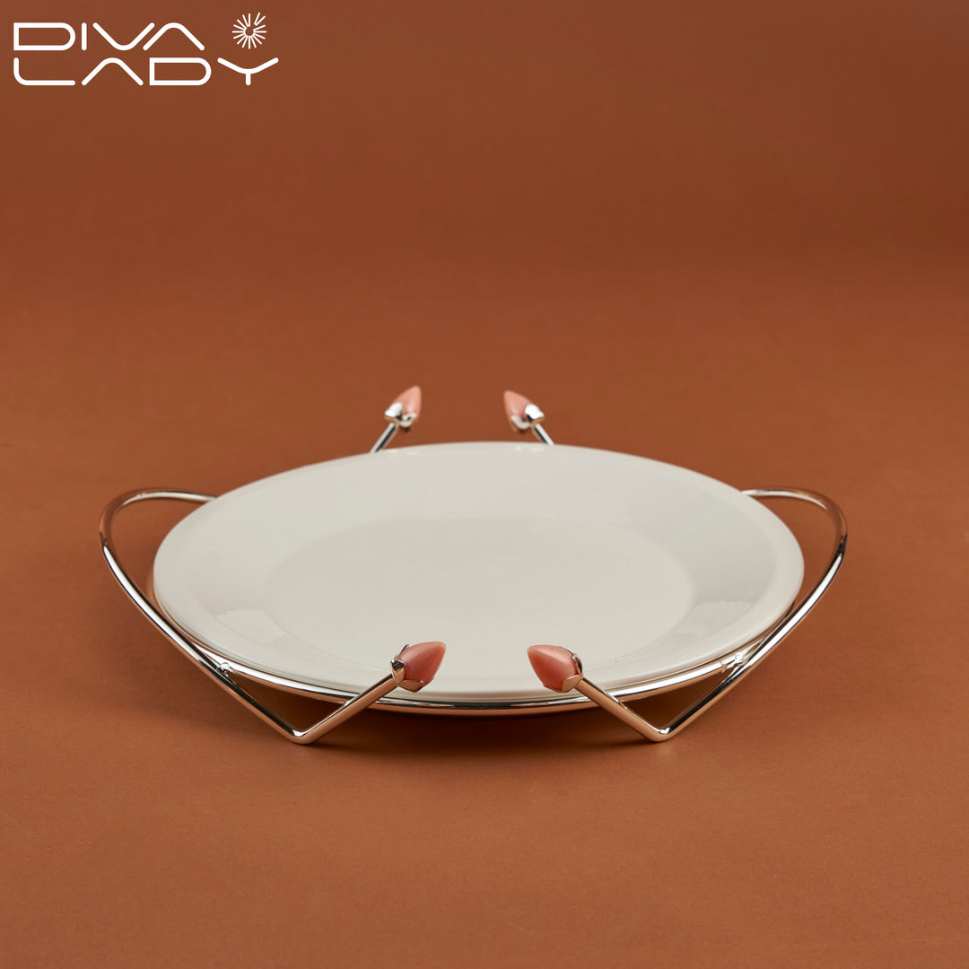 Medium porcelain serving plate