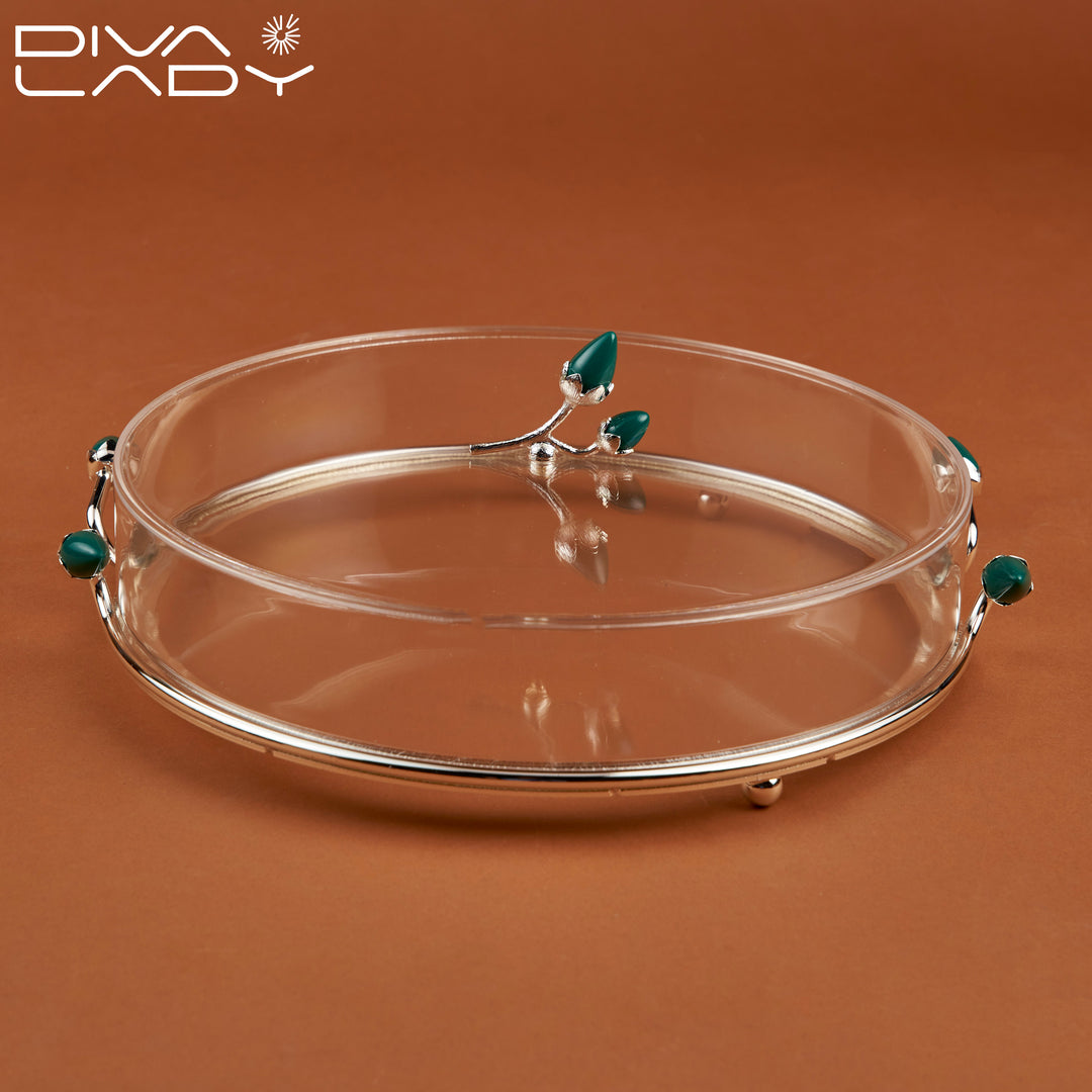 Round Acrylic Dessert Plate