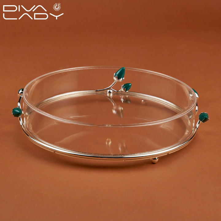 Round Acrylic Dessert Plate