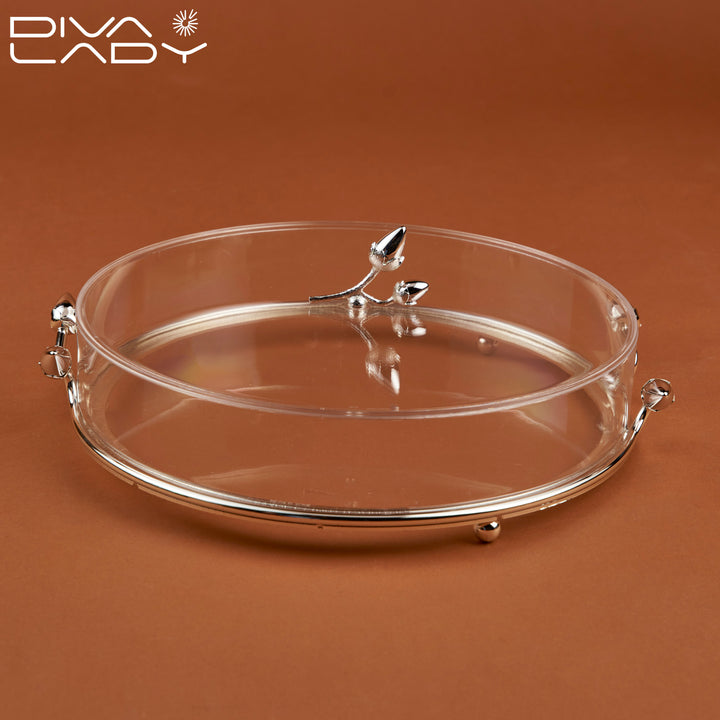 Round Acrylic Dessert Plate