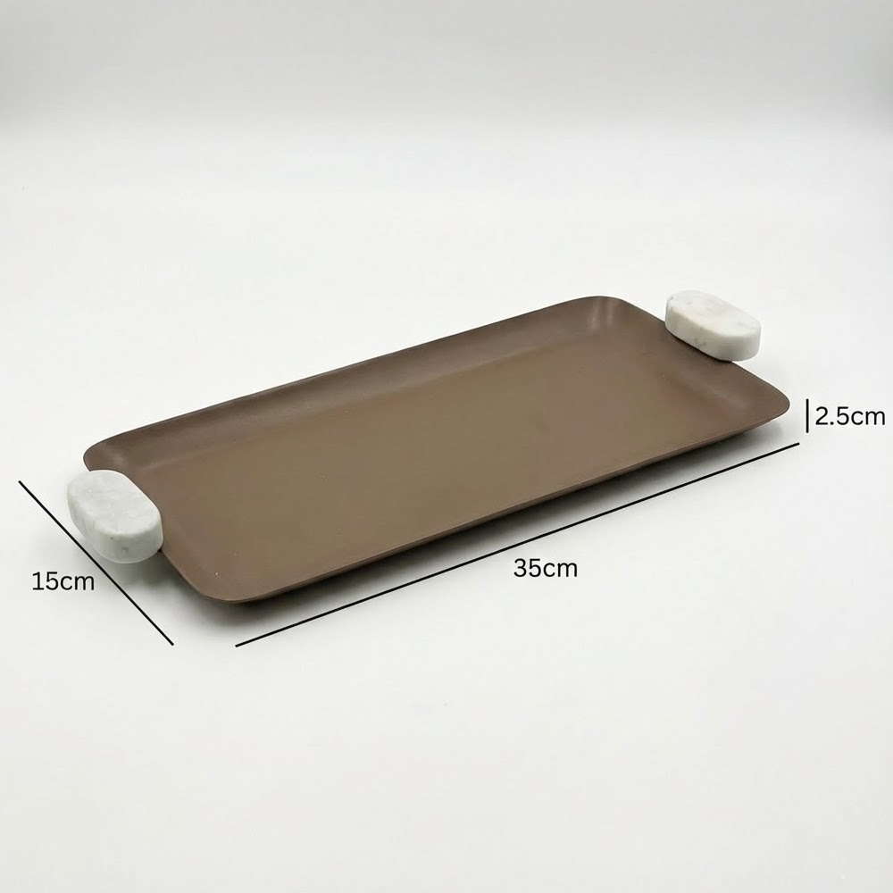 صينية تقديم بلمسة رخامية