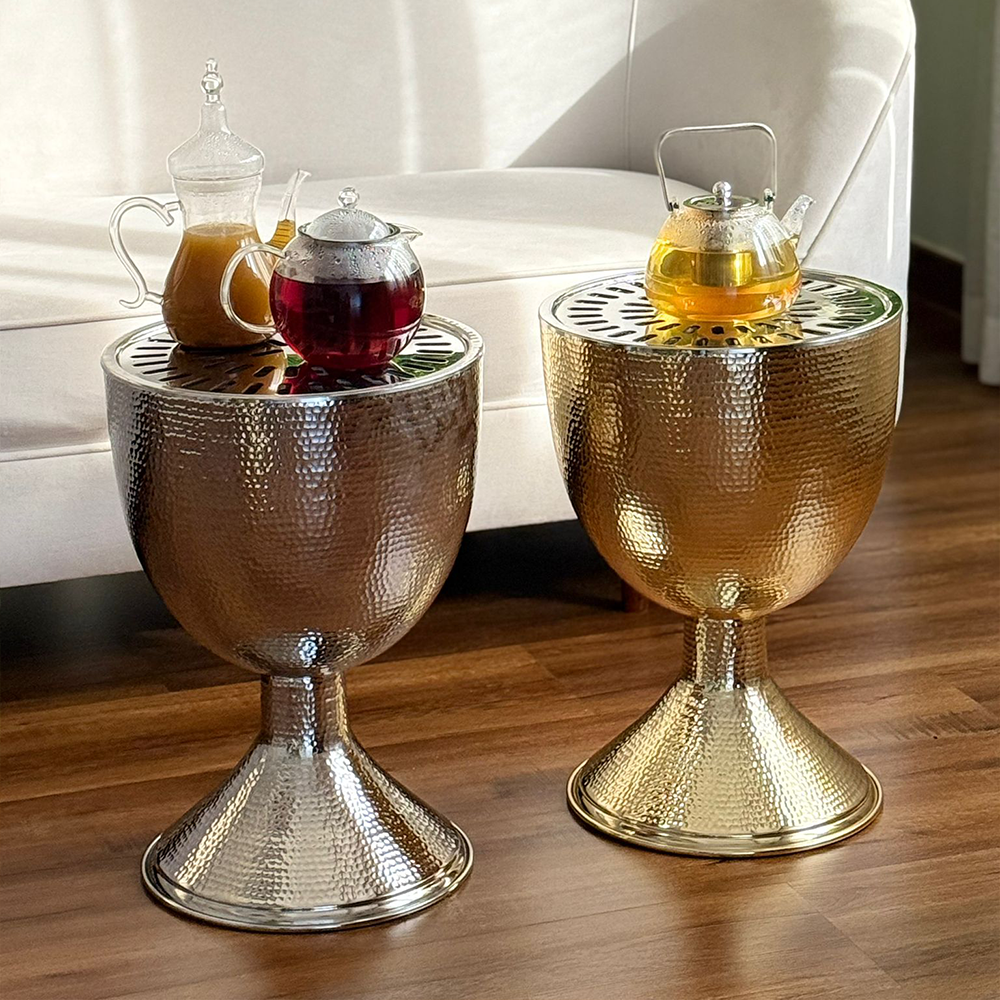 دوة و شواية معدنية على شكل كأس