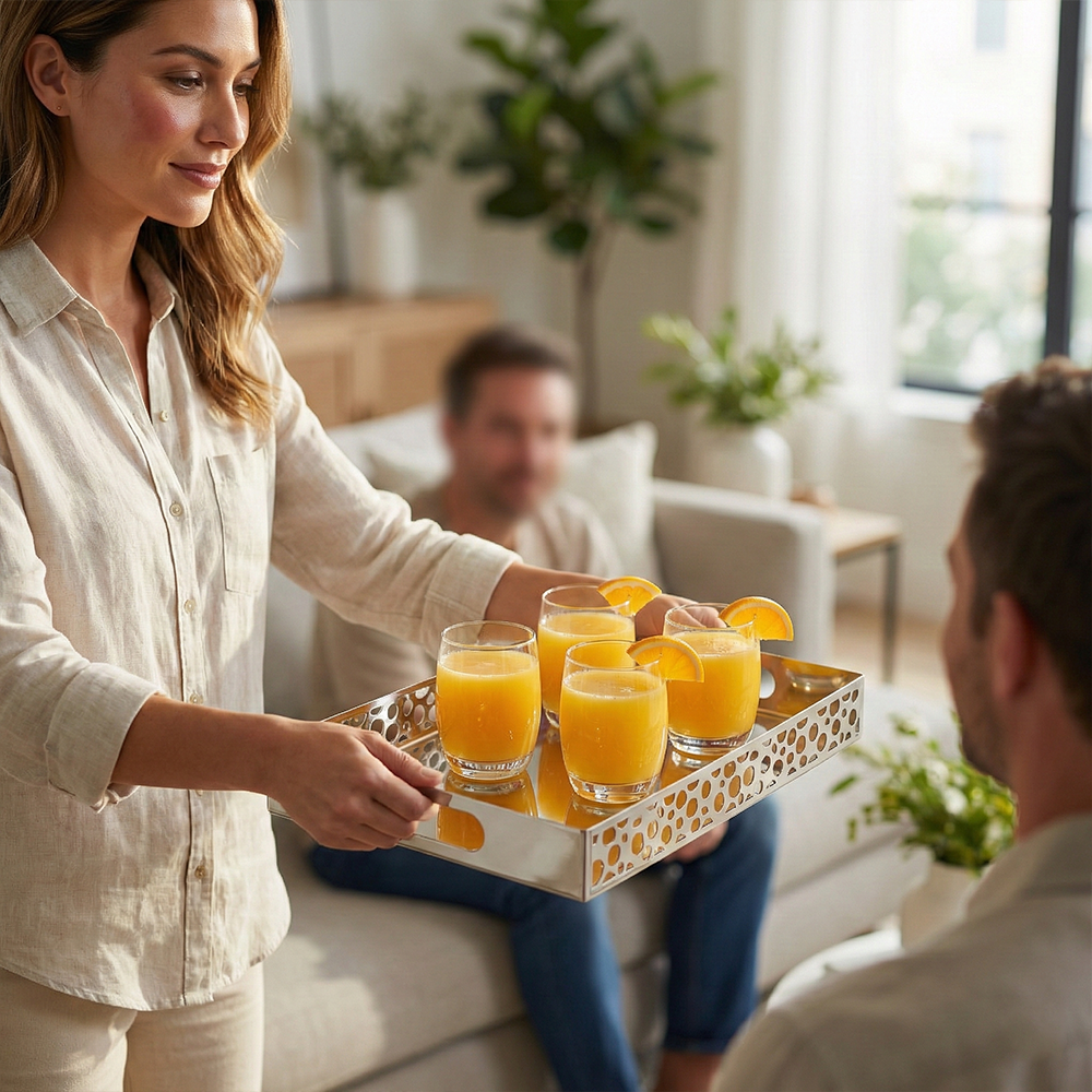 صينية تقديم معدنية Diva Lady