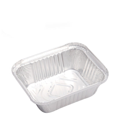 مجموعة علب طعام من رقائق الألومنيوم مع أغطية