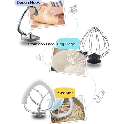 خلاط العجين بير ستاند عالي السرعة من الفولاذ المقاوم للصدأ (5 لتر)