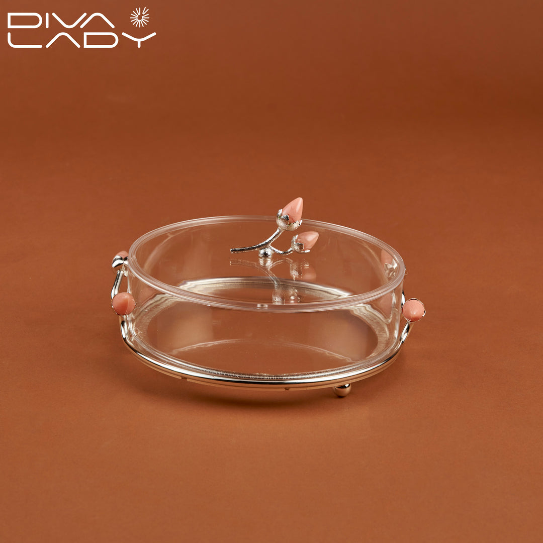 Round Acrylic Dessert Plate