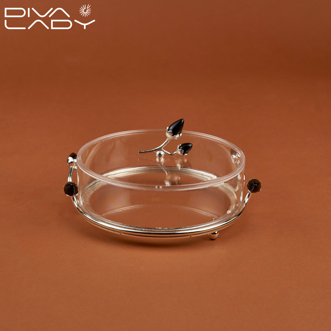 Round Acrylic Dessert Plate