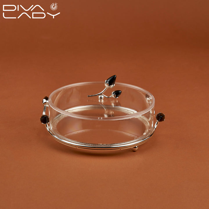 Round Acrylic Dessert Plate