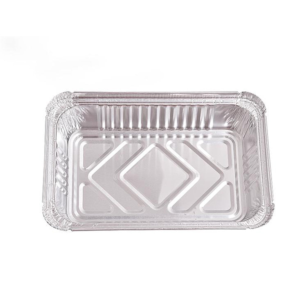 مجموعة علب طعام من رقائق الألومنيوم مع أغطية