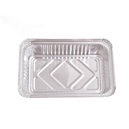 مجموعة علب طعام من رقائق الألومنيوم مع أغطية