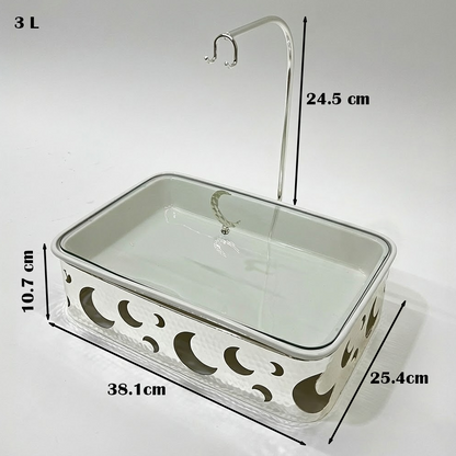 سخان طعام بورسلين بسعة 3 لتر