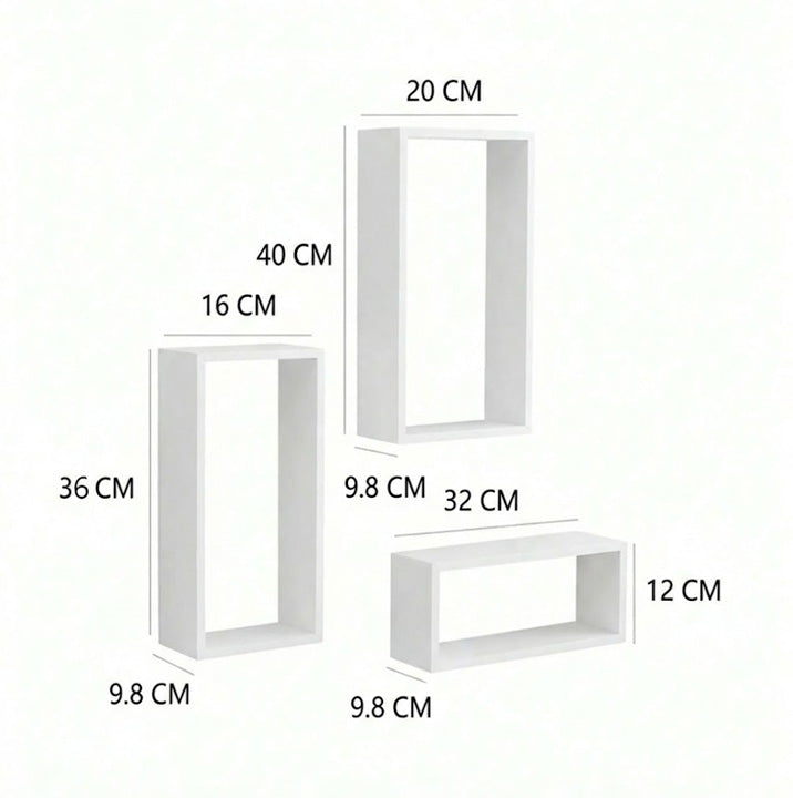 أرفف عائمة - طقم من 3 قطع