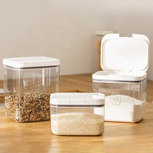 حاوية محكمة الإغلاق للدقيق والأرز تعمل بالدفع