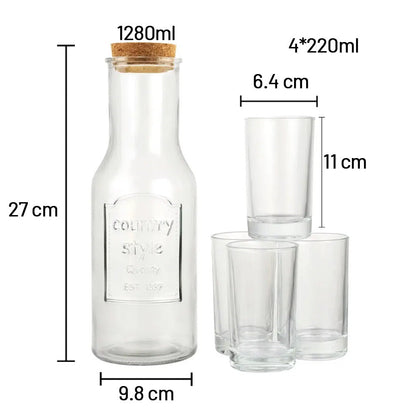 طقم دولكة مع جلاسات عصير