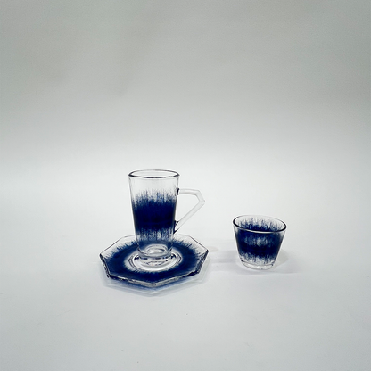 طقم استكانة وفنجان 18قطعة Diva Lady