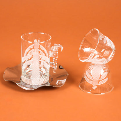 طقم استكانه وفناجين18ق نخله