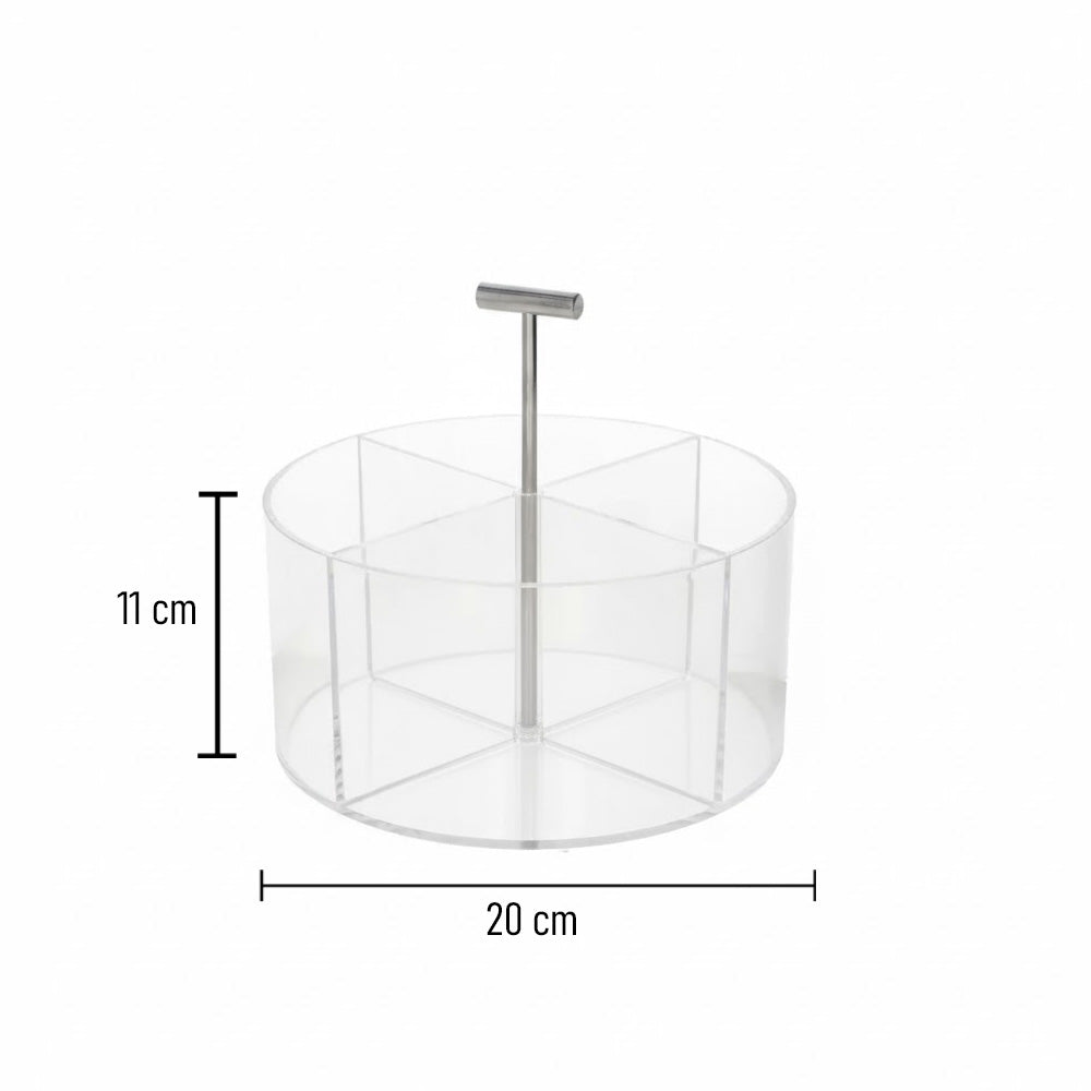 منظم مكتب دوار من الأكريليك